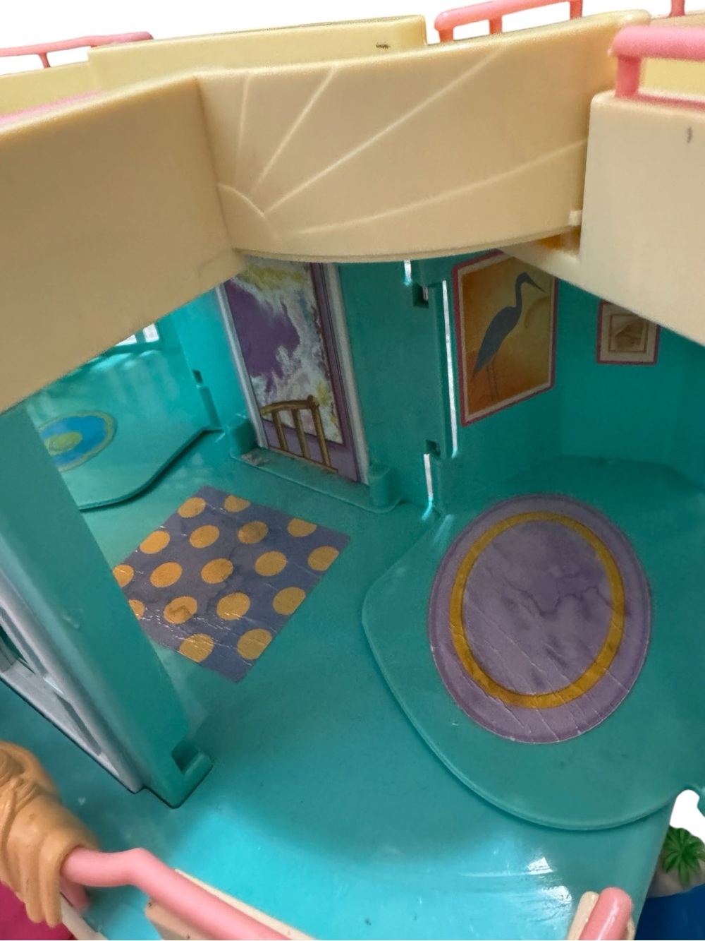 Vtg Fisher Price Sweet Streets Beach House Loving Family Fold & Carry 2000 - Picture 7 of 16